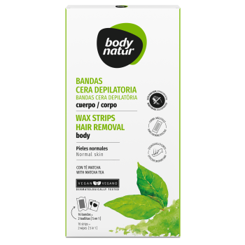 Banda de depilação corporal com chá Matcha