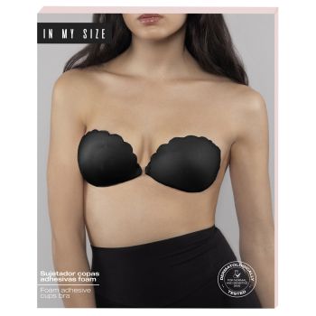  Sujetador Copas Adhesivas Foam Negro 