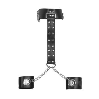 Perder a coleira de controlo com algemas e correntes