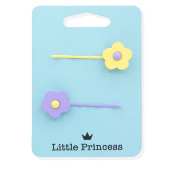 Conjunto Little Princess 2 grampos Flor