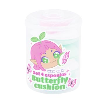 Set 4 Esponjas Butterfly Cushion