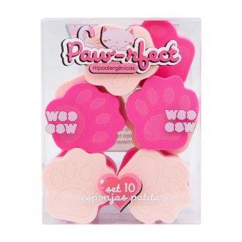 Set 10 Esponjas de Maquillaje Patita Paw-rfect