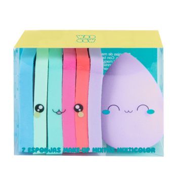 Set 7 Esponjas Makeup Mixtas Multiusos