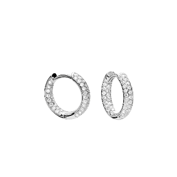Pendientes de Plata Aro Clavel