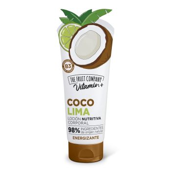 Loção corporal energizante de coco e lima