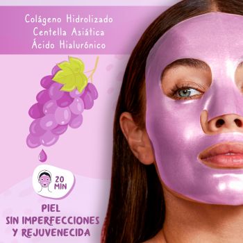Mascarilla Facial Hidrogel Antioxidante Uva