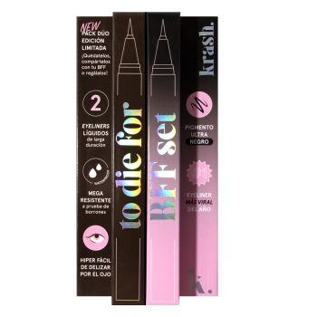 To Die For My Best Friend Limited Edition Eyeliner Set Carbon Black & Safe Word