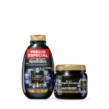 Original Remedies Pack Mascarilla de Carbón + Champú Carbón Magnético