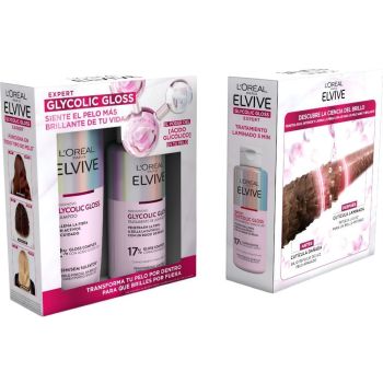 Pack Elvive Glycolic Gloss Champô + Tratamento
