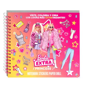 Barbie™ / Princess Notebook Stickers Paper Doll Cuaderno