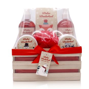 Conjunto de cesto de banho em flor de cerejeira