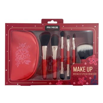 Make Up Brochas Set 6 Piezas + Neceser