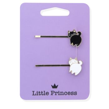 Conjunto de 2 grampos de cabelo para gatos Little Princess