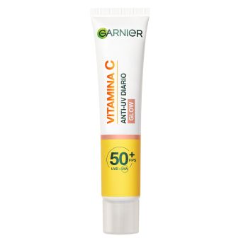 Vitamina C Fluido Antimanchas Anti-UV Diario Efecto Glow FPS50+