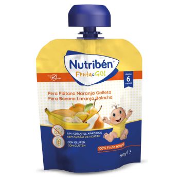 Fruta & Go Pera, Plátano, Naranja y Galleta