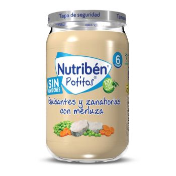 Potito Suprema de Merluza con Guisantes y Zanahorias