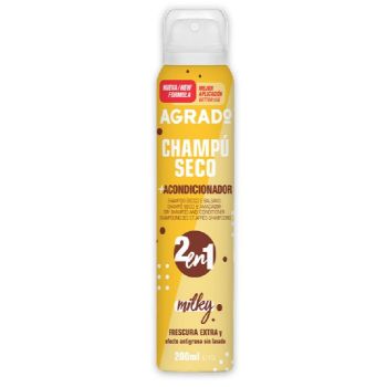 Champô seco com leite Spray condicionador 2 em 1