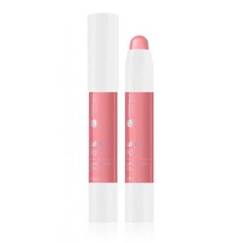 Batom e blush em stick ultra-leve