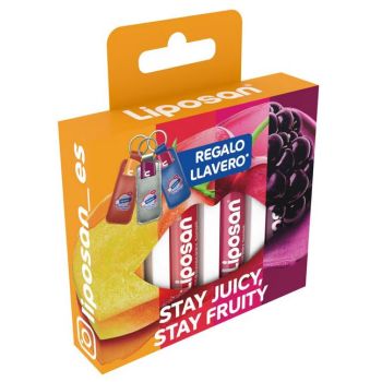 Pack de bálsamos de fruta para os lábios