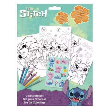 Conjunto para colorir Stitch