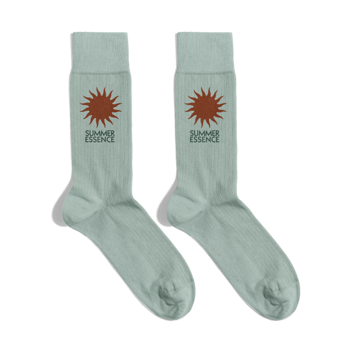 Meias Summer Essence Blank Aqua Green
