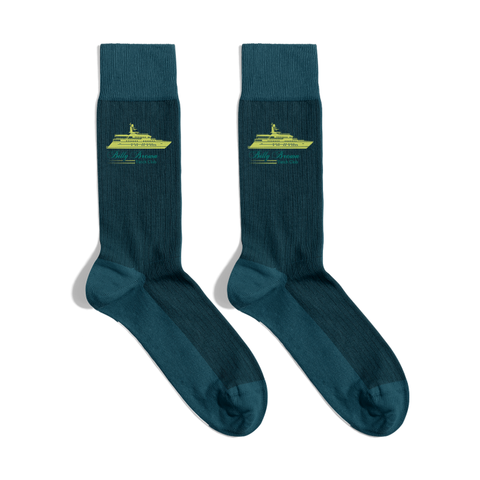 Meias Yatch Club Blank Navy Blue
