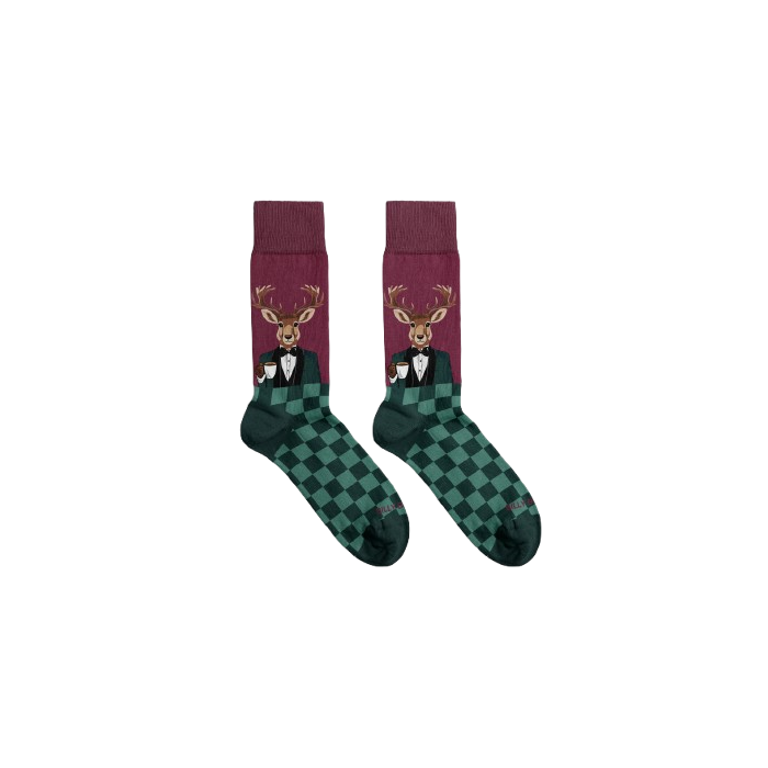 Billy Brown Calcetines Reindeer Coffee