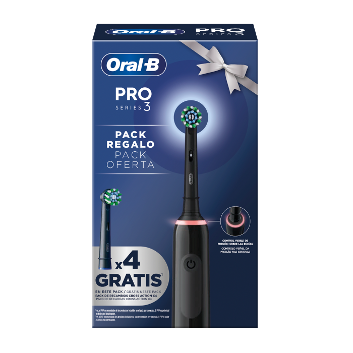 Pack oferta Pro Series 3 Escova de dentes elétrica + 4 refis