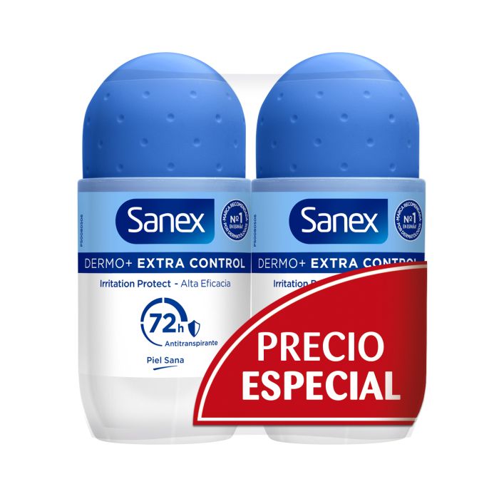 Desodorante Roll-On Dermo+ Extra Control 72h Antitranspirante 100 ml