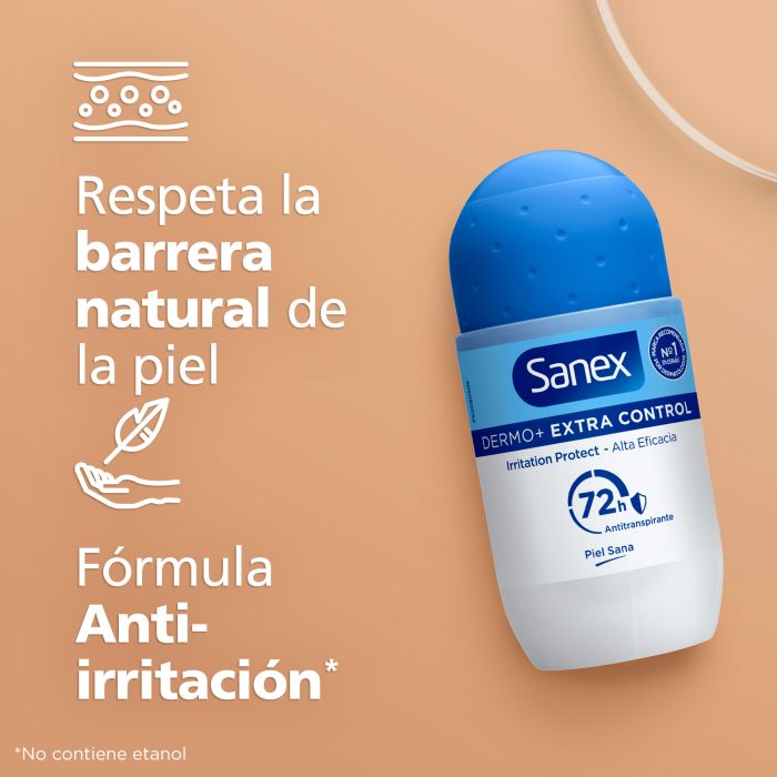 Desodorante Roll-On Dermo+ Extra Control 72h Antitranspirante