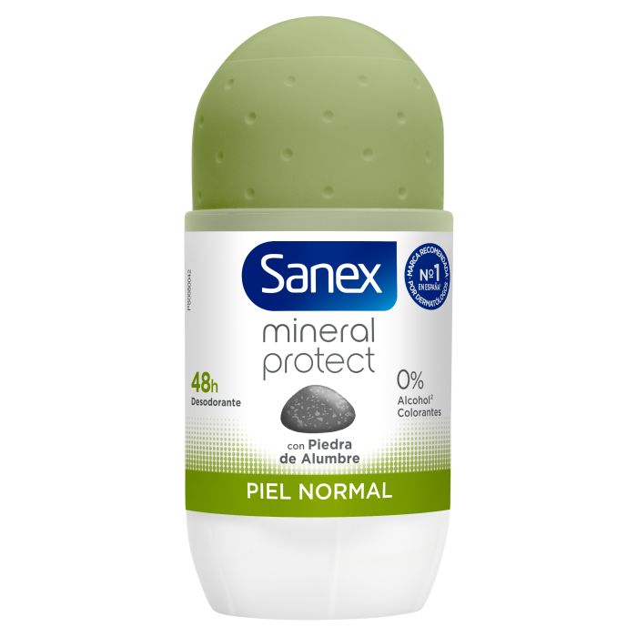 Desodorante Roll-On Natur Protect Piel Normal 48h con Piedra de Alumbre 50 ml