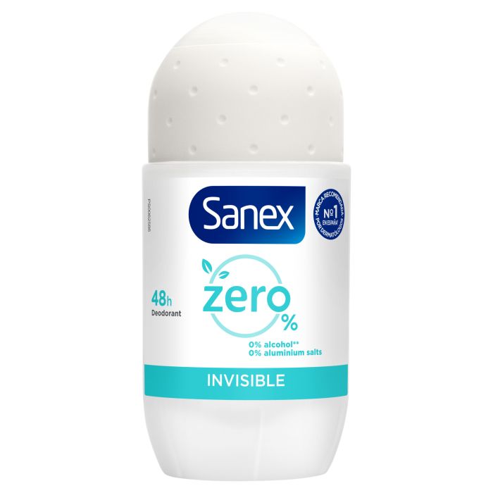 Sanex Desodorante Roll-On Zero % Invisible Protección 48H 50 Ml