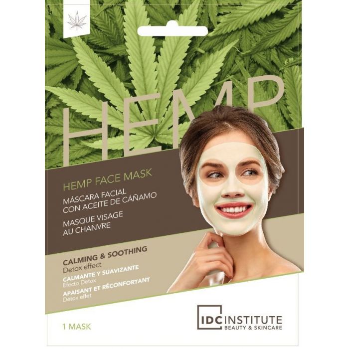 Máscara facial de cânhamo com óleo de cânhamo
