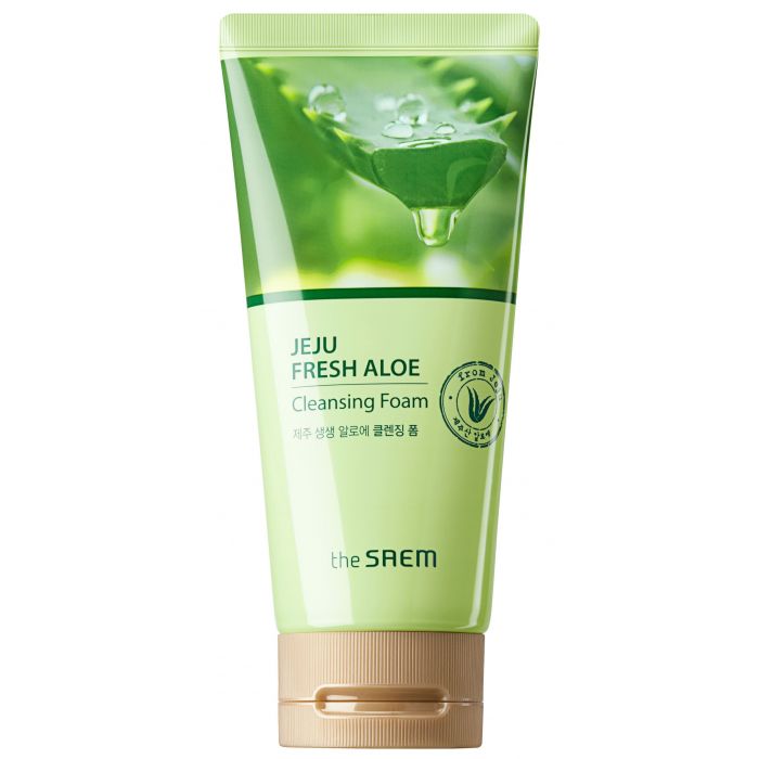 Espuma de limpeza com jeju fresh aloe