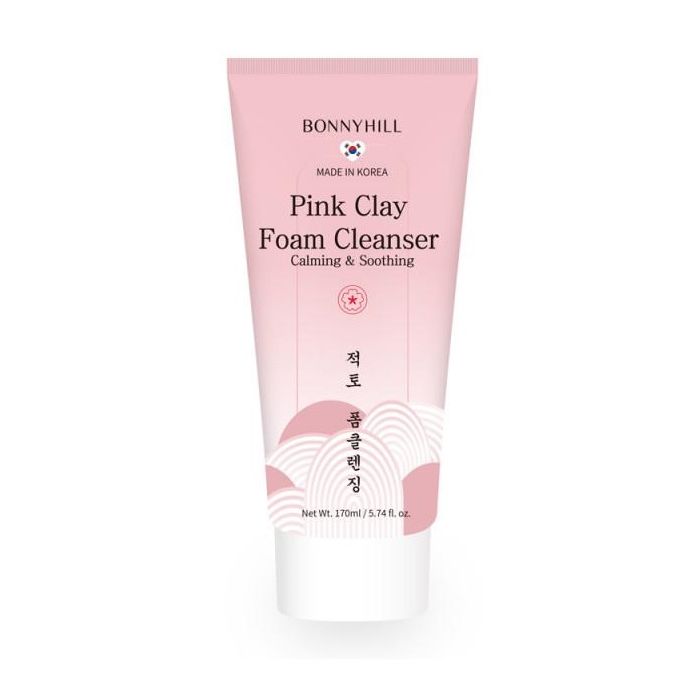 Espuma de limpeza de argila rosa 170 ml