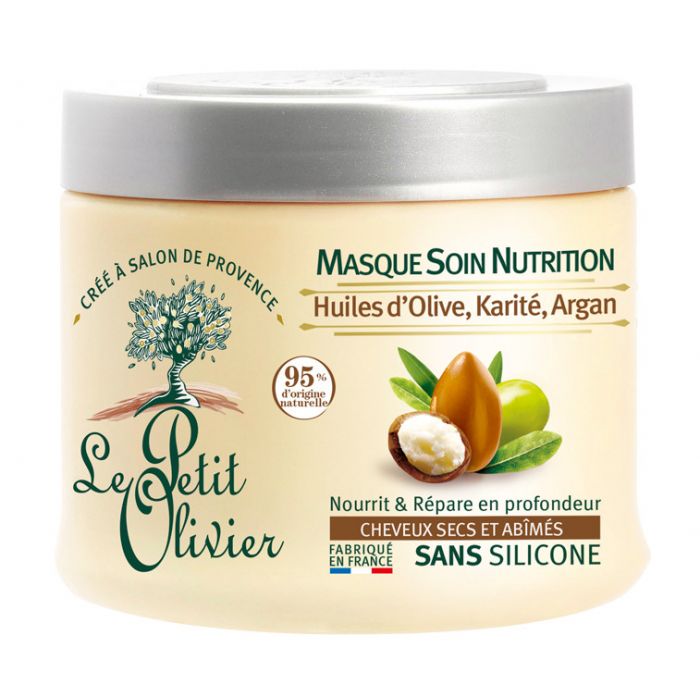 Máscara nutritiva com azeite e óleo de argão