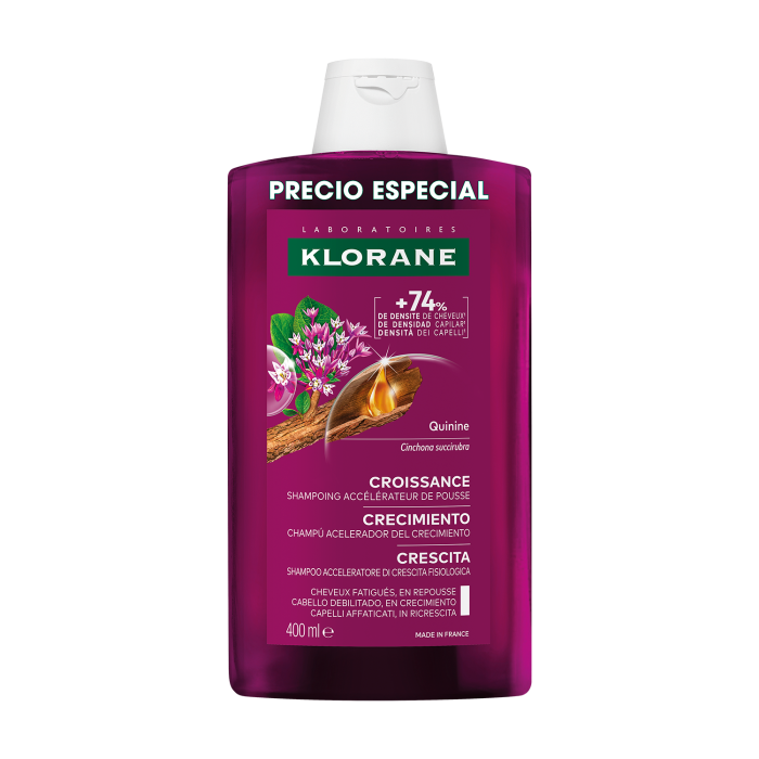 Champú Acelerador del Crecimiento con Adenosina y Quinina 400 ml
