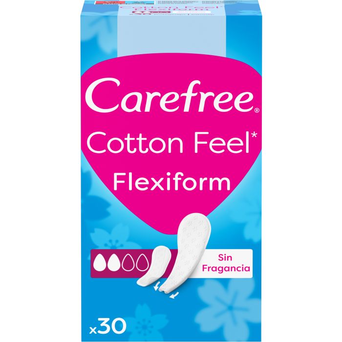 Cotton Feel Flexiform Salvaslip Absorbencia Normal Sin Fragancia