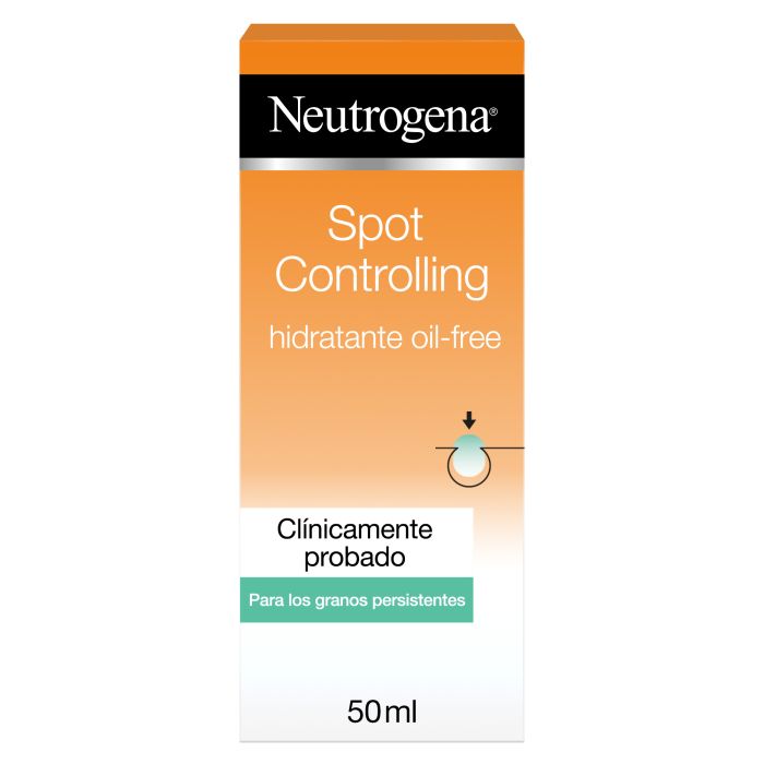 Neutrogena Spot Controlling Hidratante Con 0.5% ÁCido SalicíLico (1 X 50 Ml), Crema Hidratante Facial Para Piel Con Tendencia Acneica, Hidratante Facial Oil-Free-image