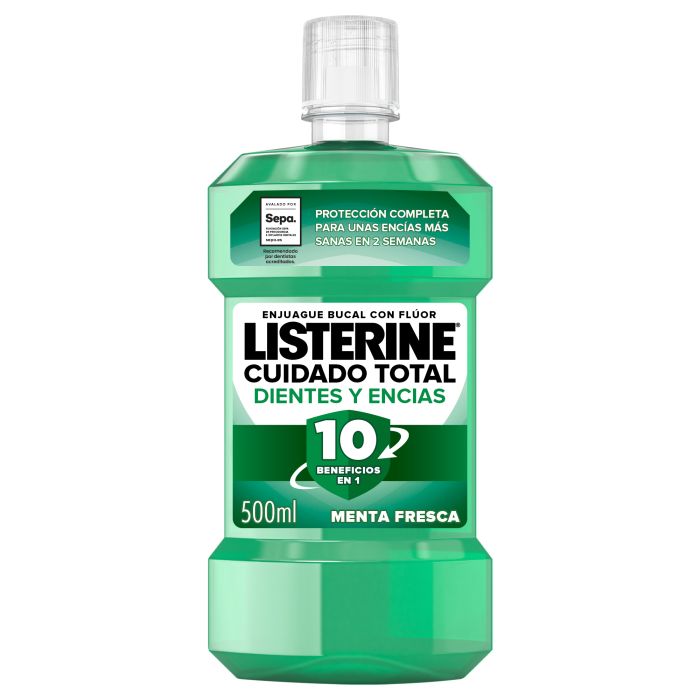 Enjuague Bucal Protección Dientes y Encías Menta Fresca 500 ml