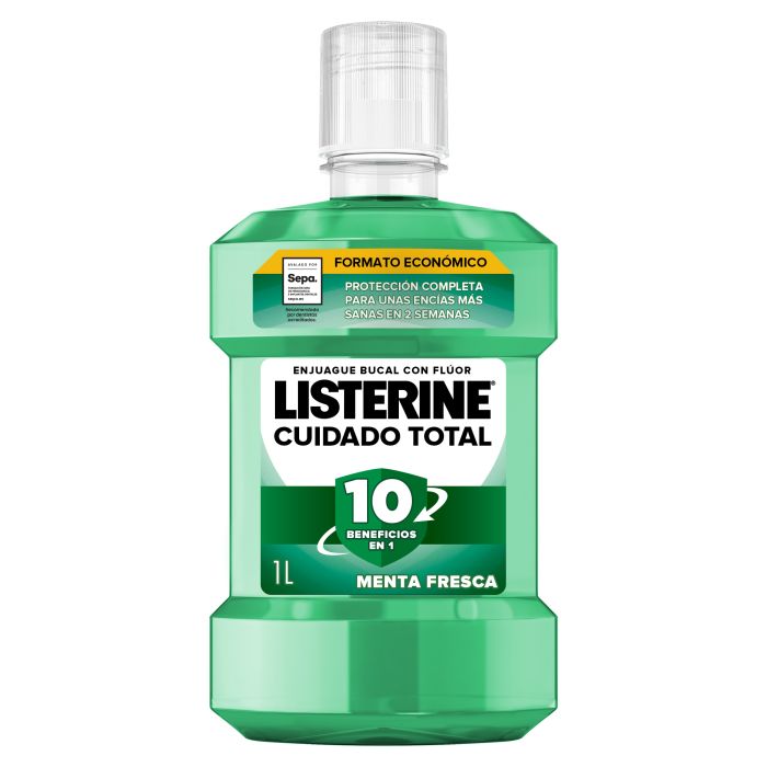 Enjuague Bucal Protección Dientes y Encías Menta Fresca 1000 ml