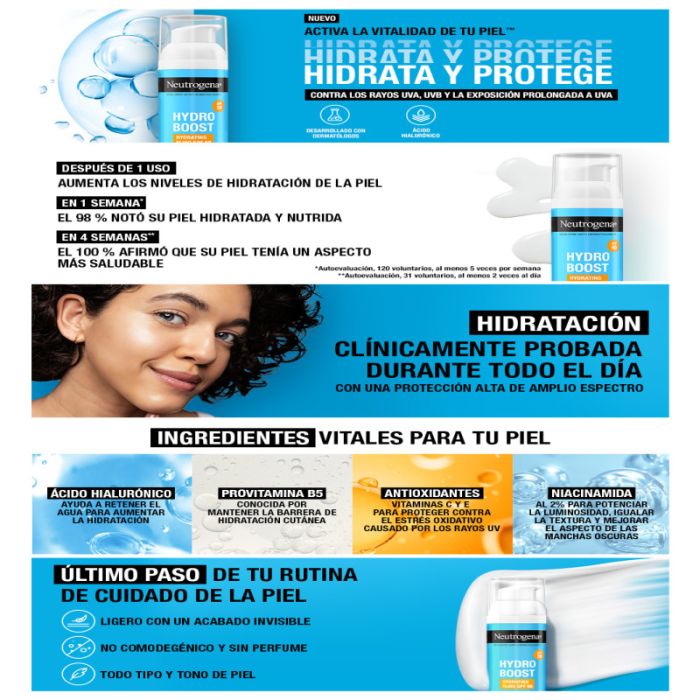 Fluide Hydratant Visage Hydro Boost SPF50