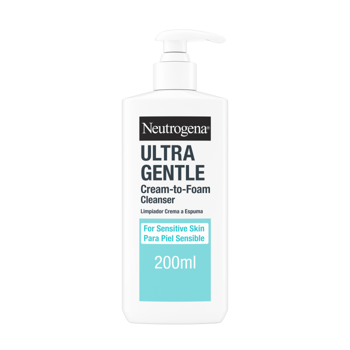 Ultra Gentle Gel Limpiador Facial Crema A Espuma