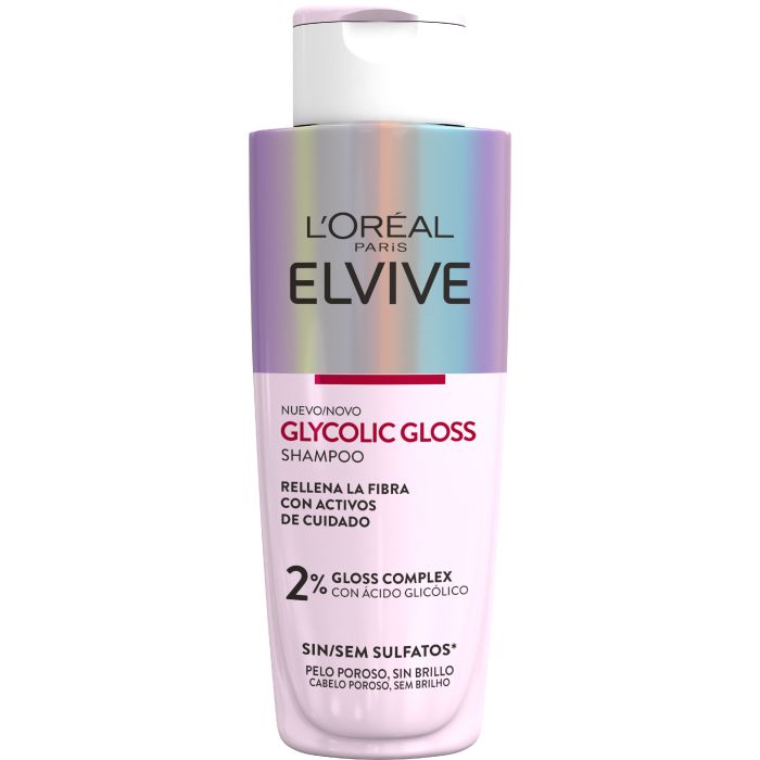 Elvive Champú Glycolic Gloss Sin Sulfatos 200 ml
