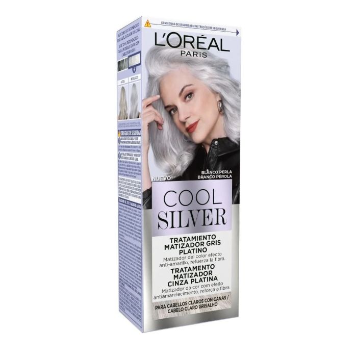 L'Oréal París Cool Silver Tratamiento Matizador Gris Platino