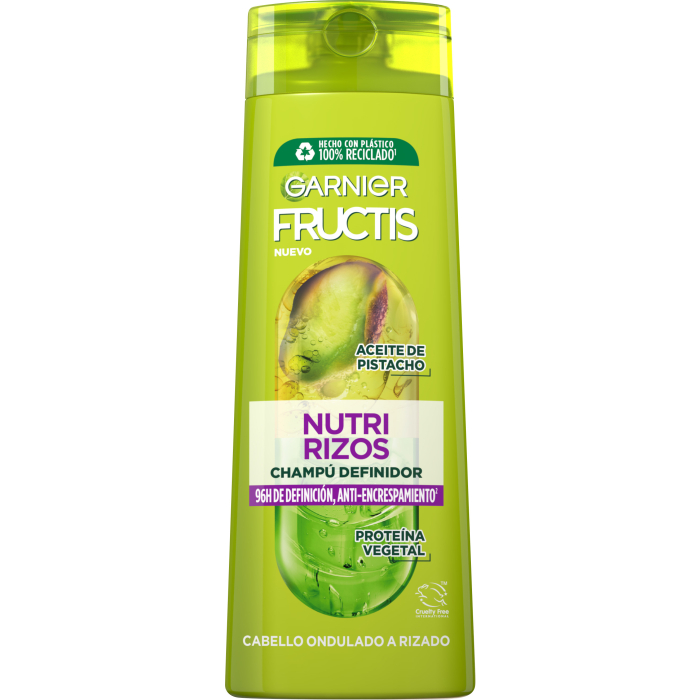 Fructis Nutri Rizos Contouring Champú Pelo Rizado u Ondulado 360 ml