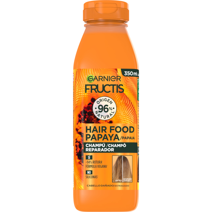 Fructis Hair Food Champú Papaya Reparadora 350 ml