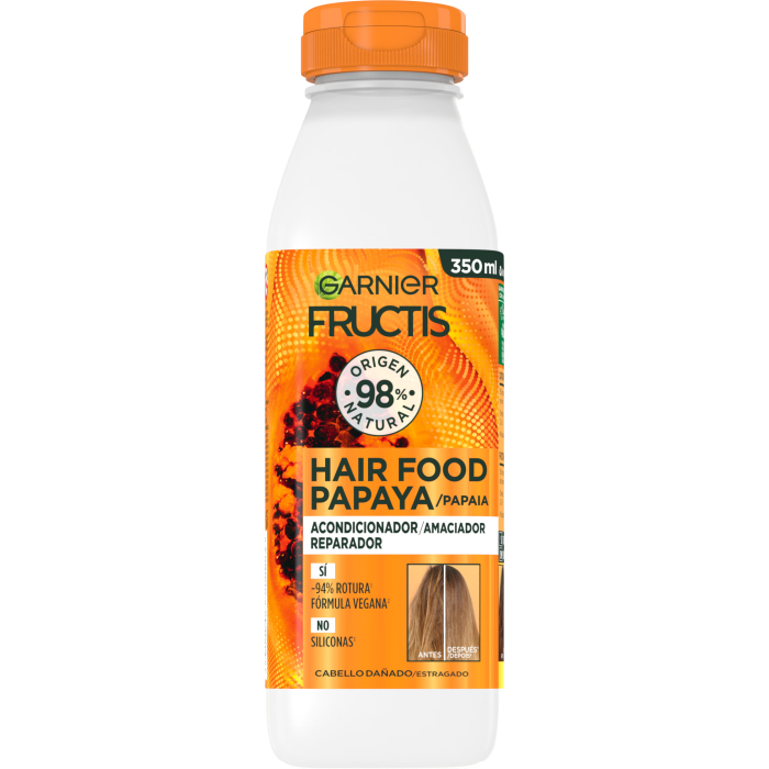 ¡21% DTO! Fructis Hair Food Acondicionador Papaya Reparadora 350 ml