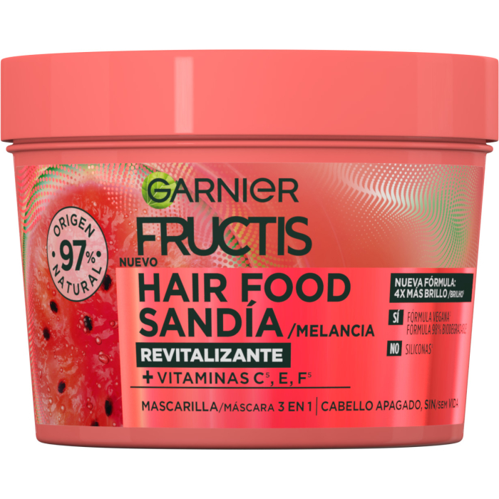 ¡27% DTO! Fructis Hair Food Mascarilla Sandía 390 ml