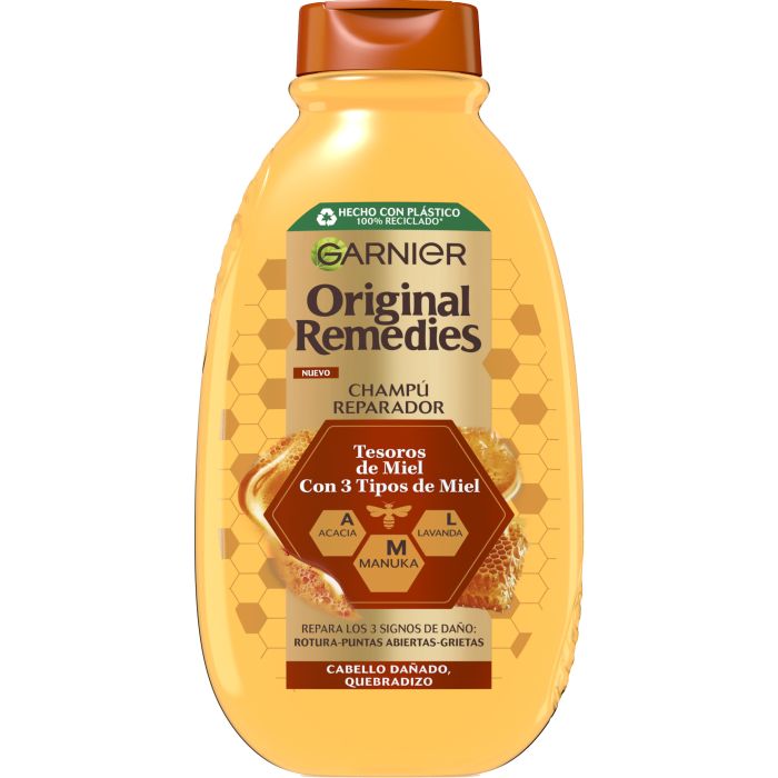 Original Remedies Tesoros de Miel Champú Reparador 400 ml